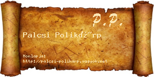 Palcsi Polikárp névjegykártya